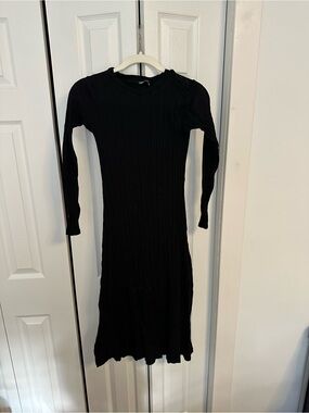 zara black satin dress long sleeve ZARA BLACK SATIN SHIRT DRESS NWT!!!